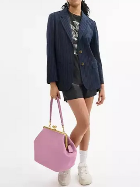 Rose Kisslock Frame Bag