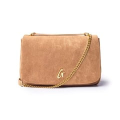 MEDIUM SUEDE FLAP BAG