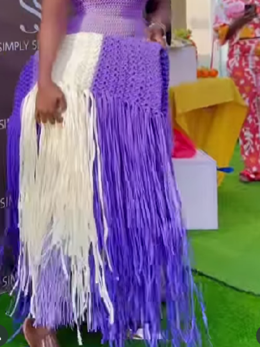 Handmade Fringe Crochet Bag.