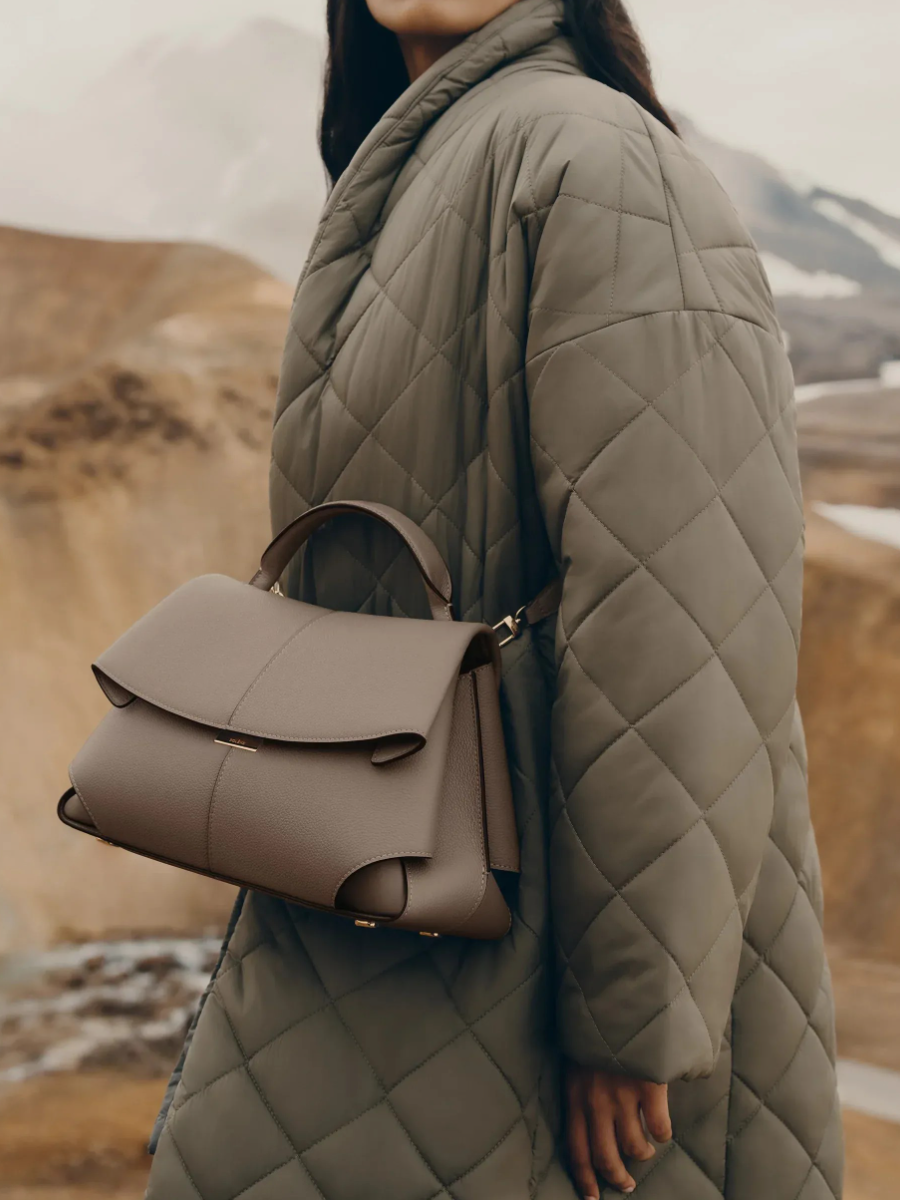 Calf Leather Hand Bag