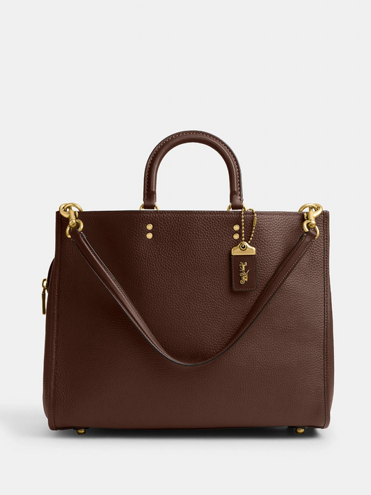 Two Open Compartments Leather Bag