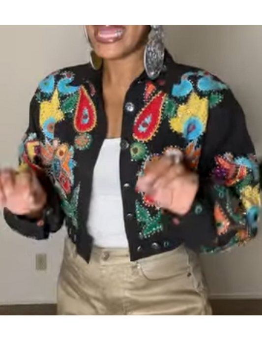 Embroidered Vintage Coat