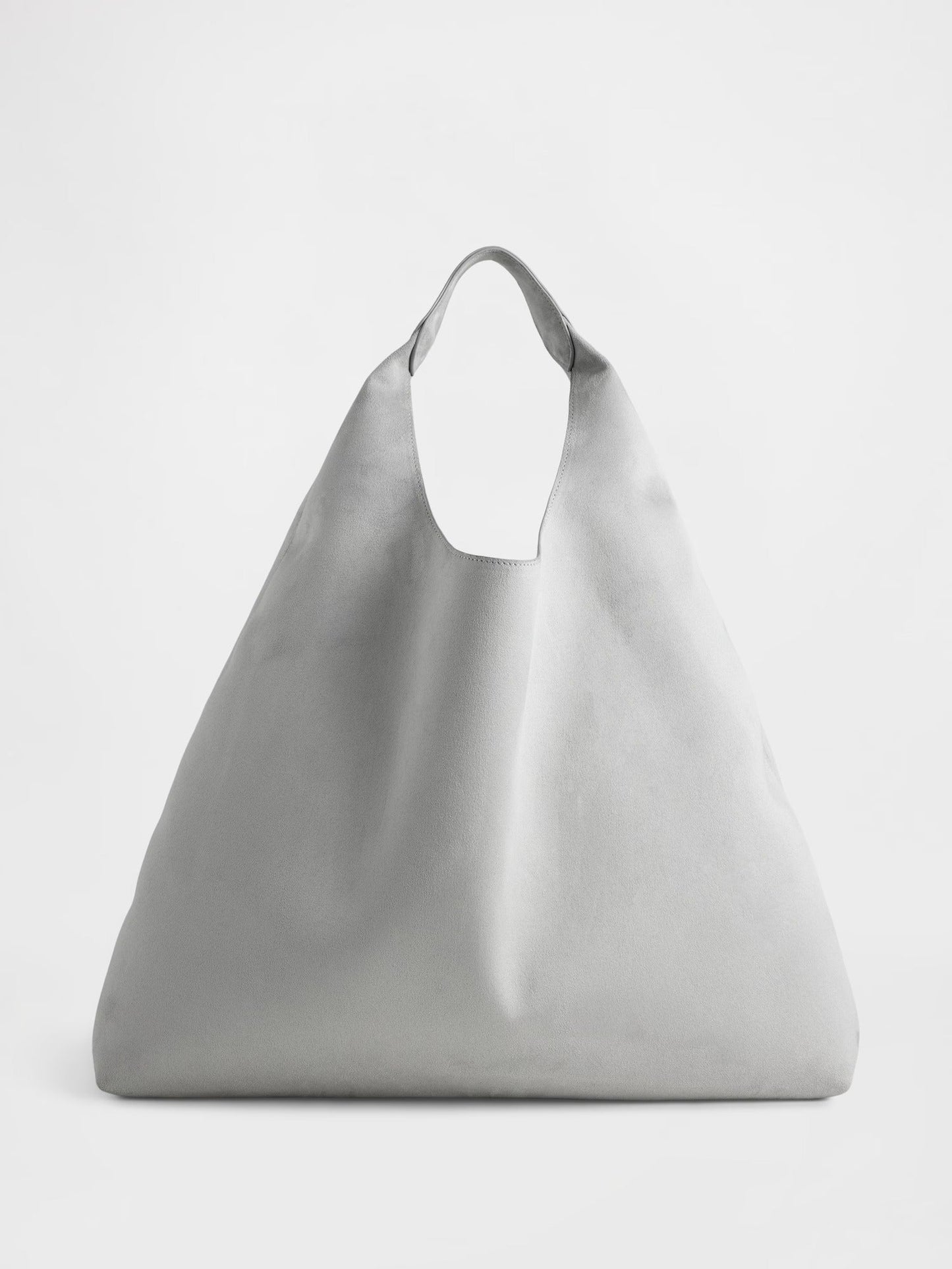 Vegan Suede Slouchy Tote Bag