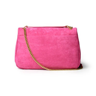 MEDIUM SUEDE FLAP BAG
